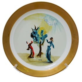 Salvador Dali 'Purgatory' Limited Edition Porcelain Plate
