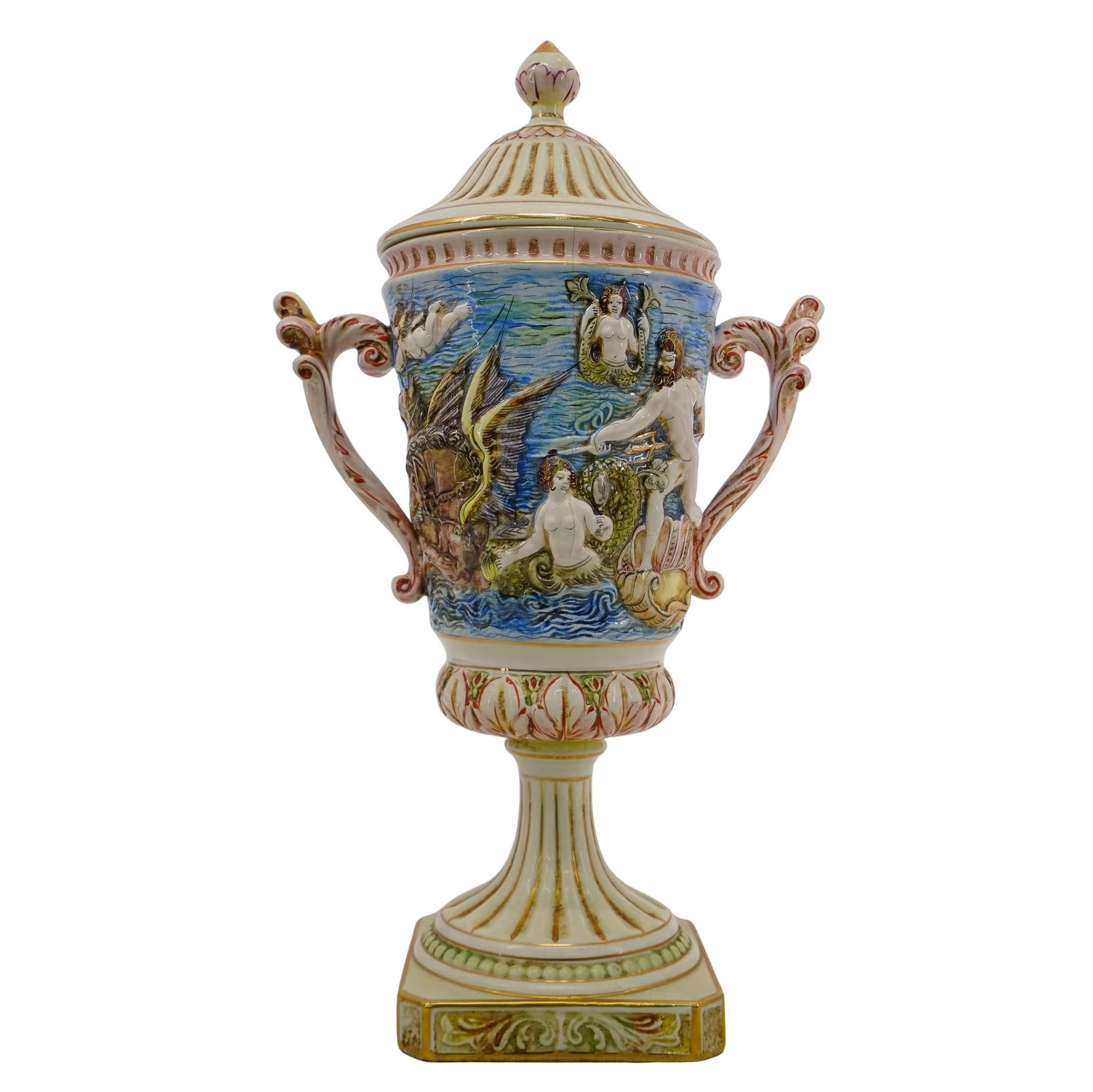 Pair of vintage Italian Capodimonte Ewers (1 of 14)