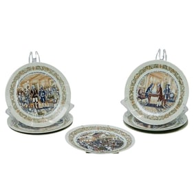(7Pc ) Complete set of the Layfayette Porcelain Plates