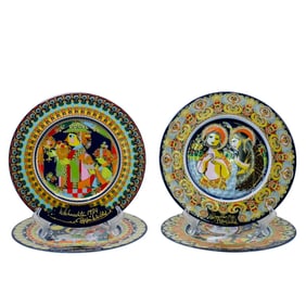 (4pc) Bjorn Wiinblad Collectible Plates