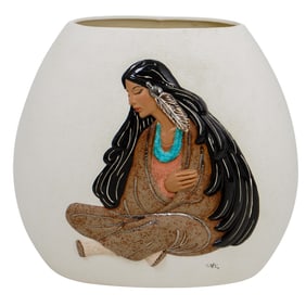 Carmela Vintage Ceramic vase