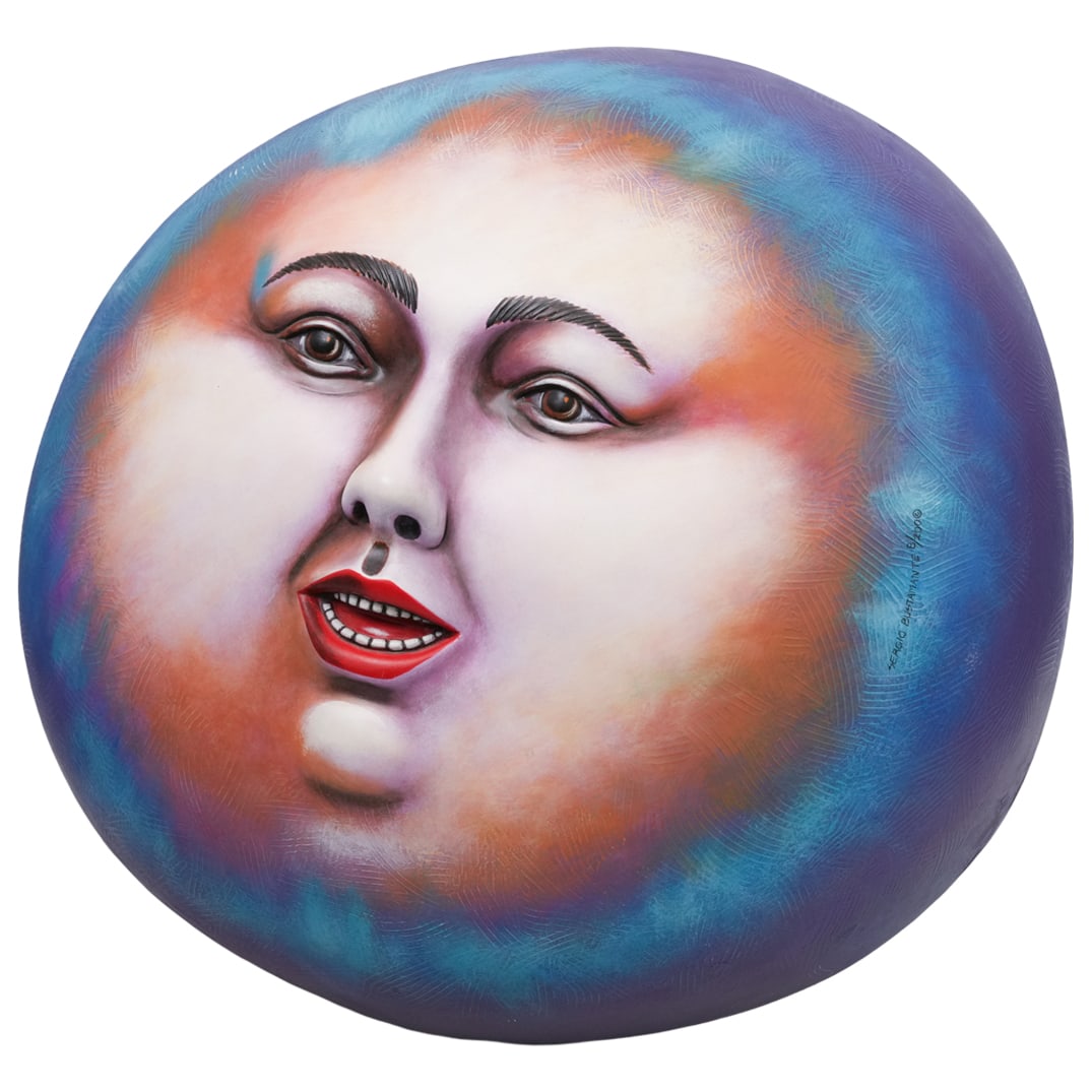 Sergio Bustamante, Mexican (B. 1949) Moon Face Sculpture (1 of 6)
