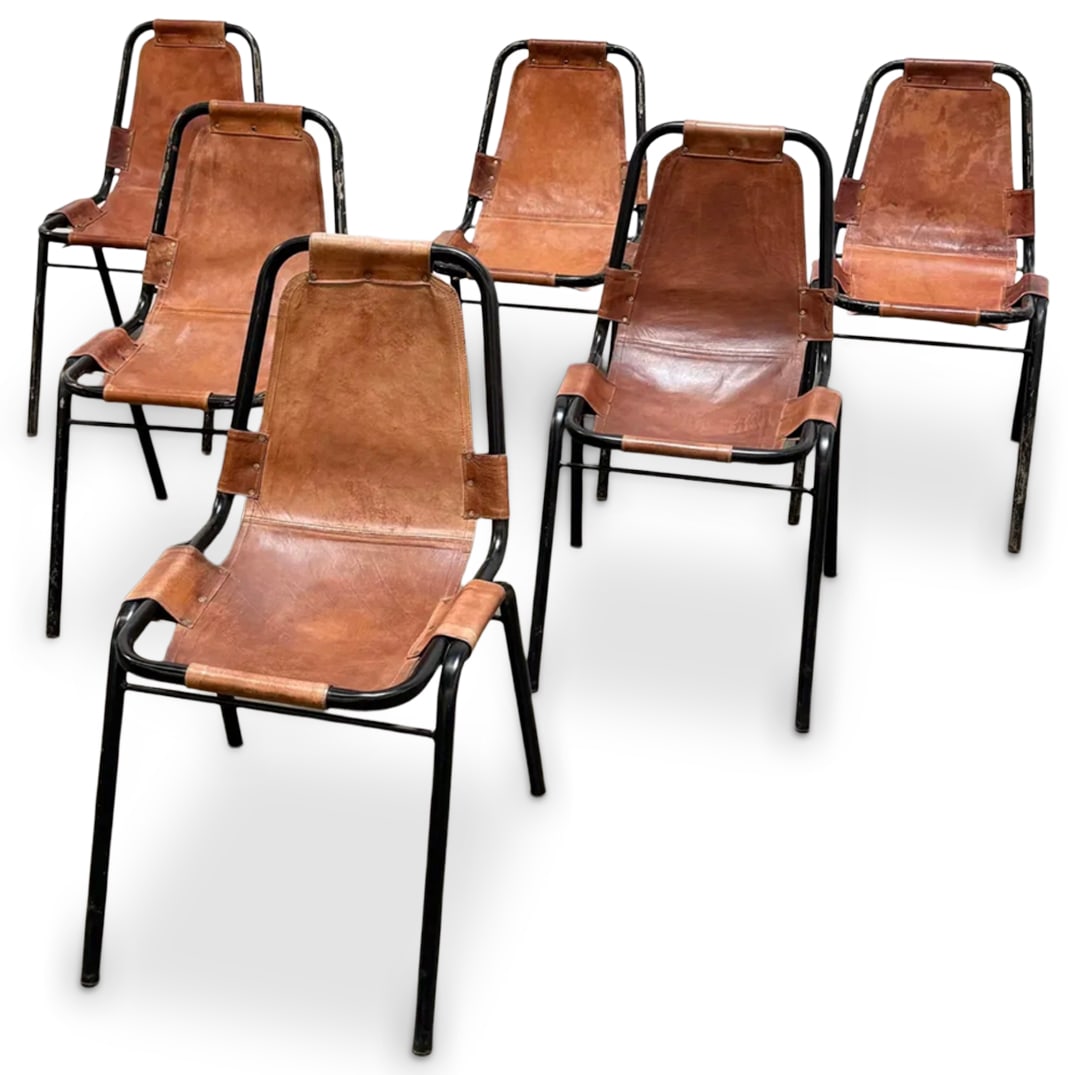 (6 Pc) Les Arcs Chairs selected by Charlotte Perriand for Dal Vera (1 of 7)