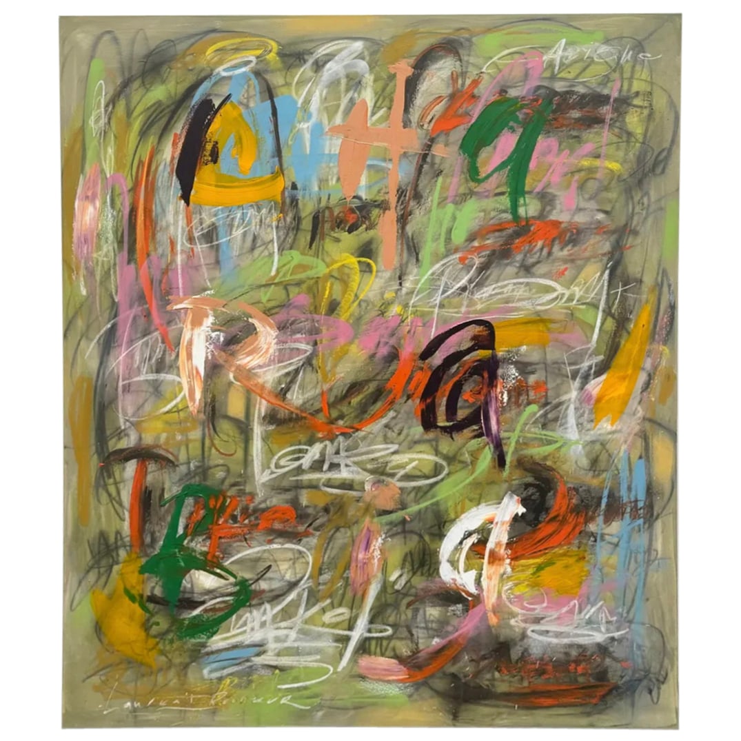 Laurent Proneur (B. 1969) "Charabia". Oil on canvas Painting (1 of 3)