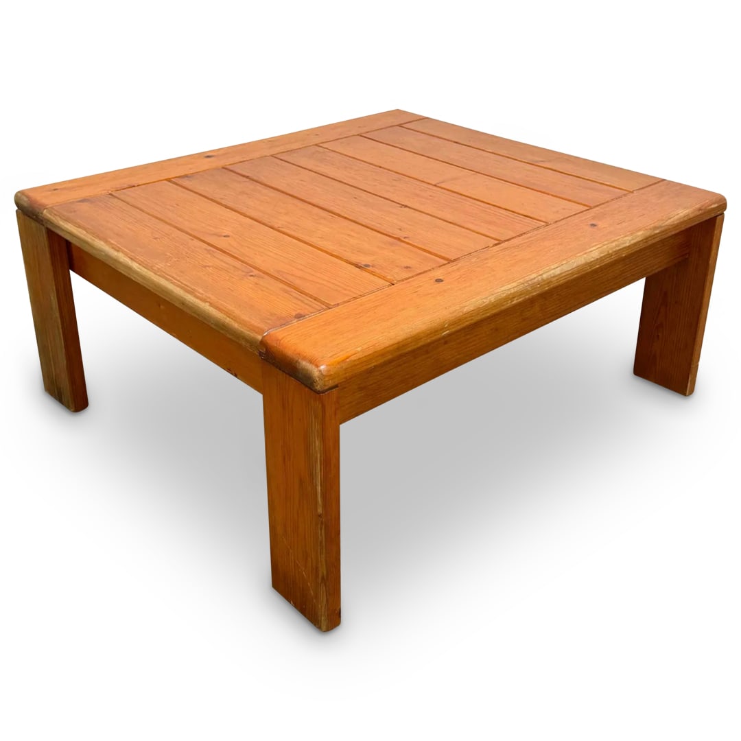 1970s Charlotte Perriand for Les Arcs Pine Coffee Table (1 of 6)