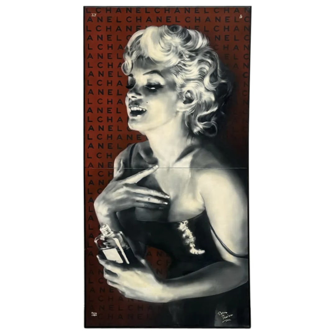 Pietro Psaier (French) Marilyn Monroe Painting (1 of 7)
