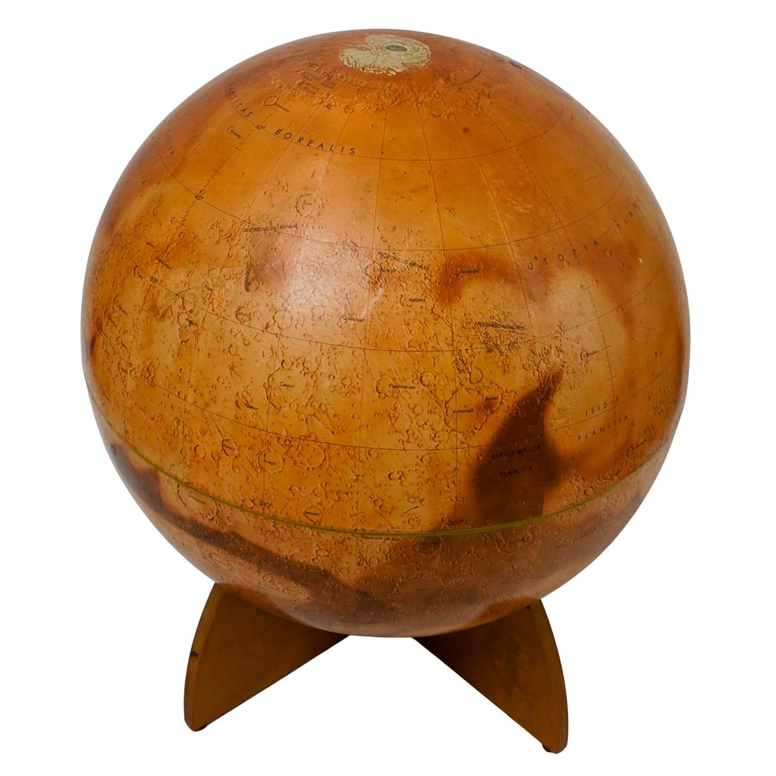 First Edition, 1973 Mariner 9 Visual Relief Mars Globe (1 of 8)