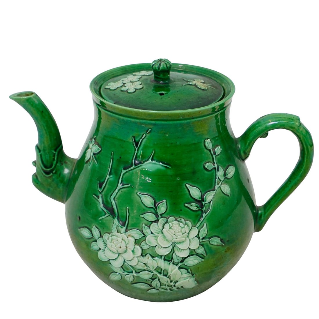Chinese Green Biscuit Glazed Porcelain Teapot (1 of 8)
