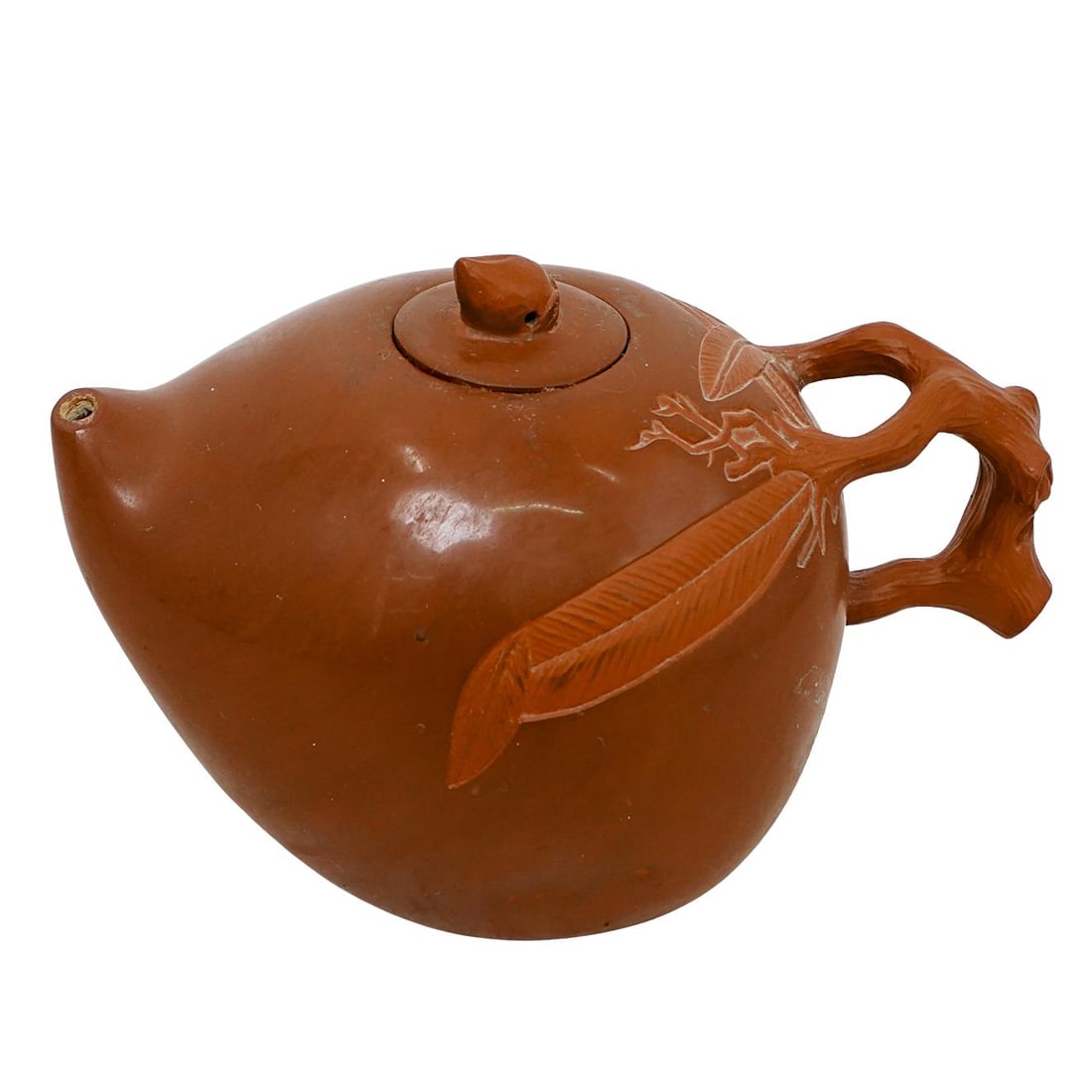 Signed Chinese Yixing Zisha Clay Teapot (1 of 5)