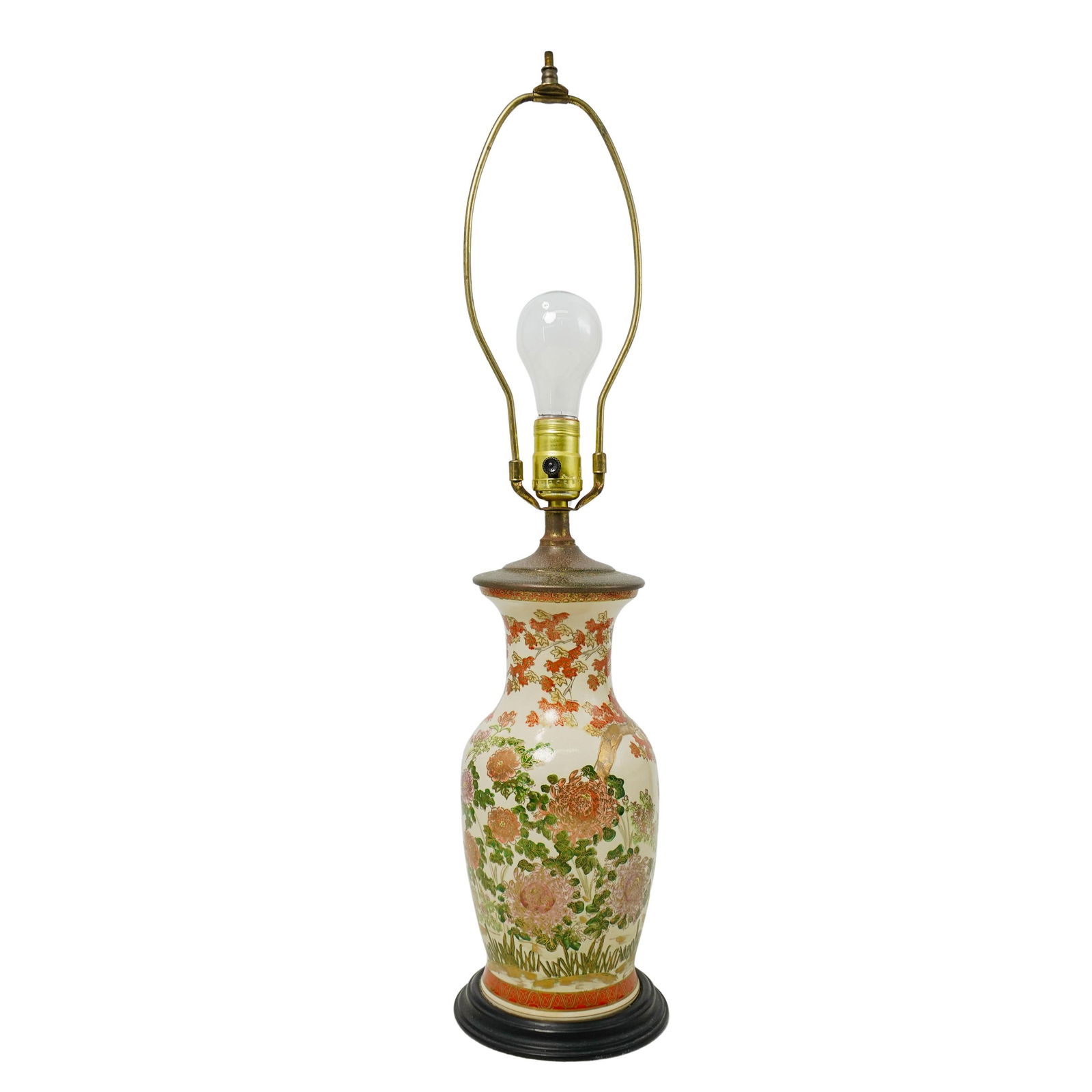 Late 19th Century Japanese Satsuma Lamp (1 of 5)