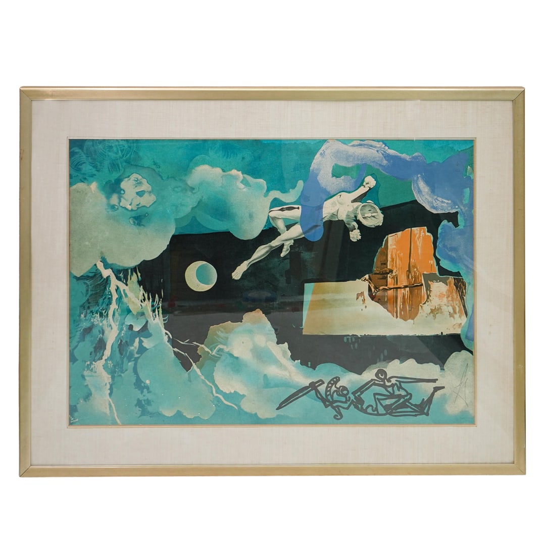 Salvador Dali (Spain, 1904 ) "The Eternity of Love" Lithograph (1 of 5)