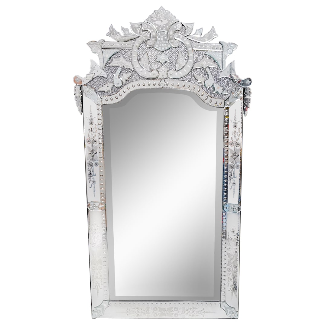 Large Venetian Glass Mirror (1 of 4)