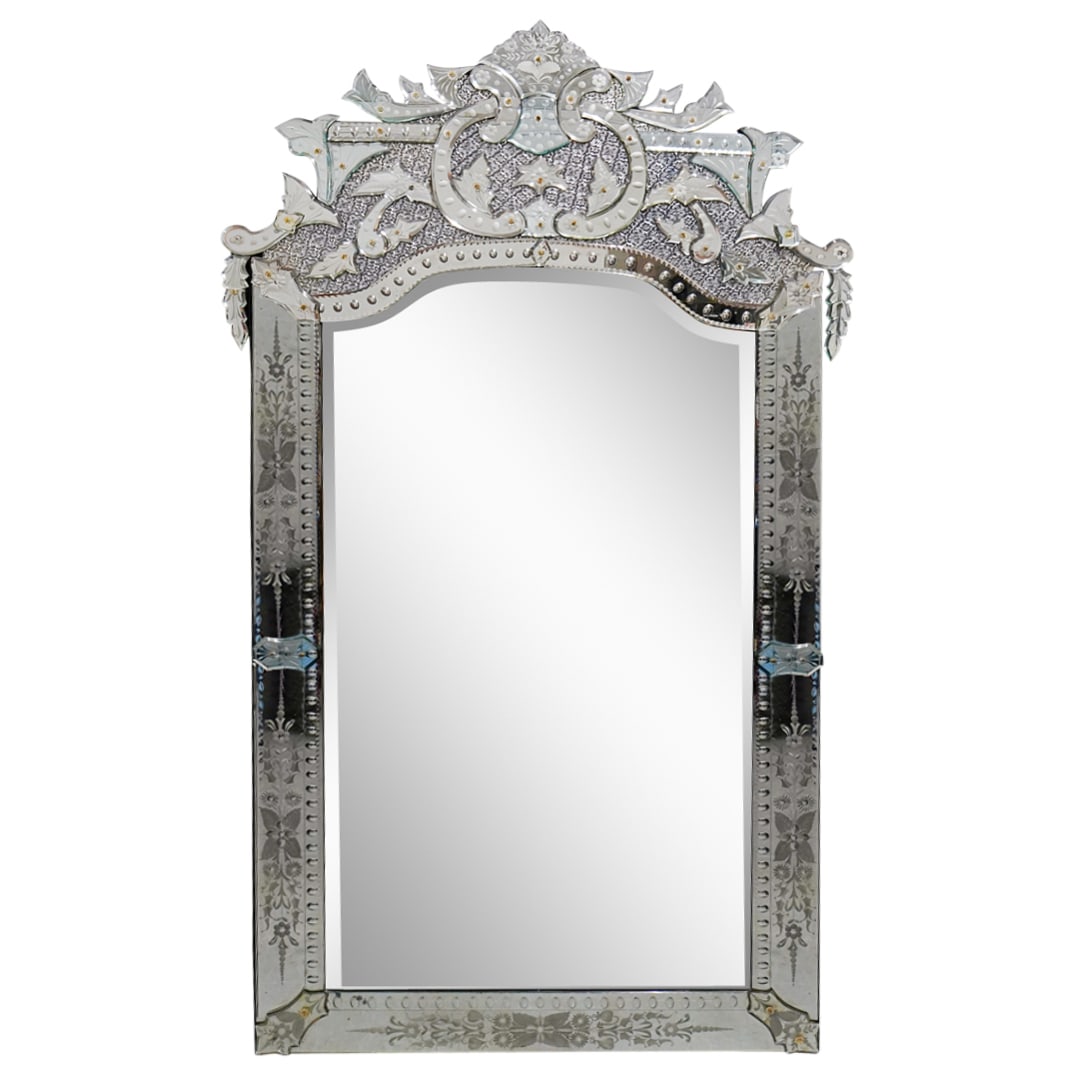 Large Venetian Glass Mirror (1 of 4)