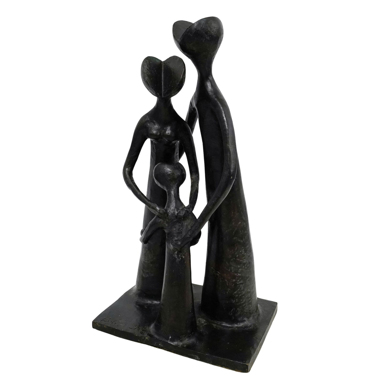 Guedalia Ben-Zvi Family Group Figure Bronze Sculpture (1 of 5)