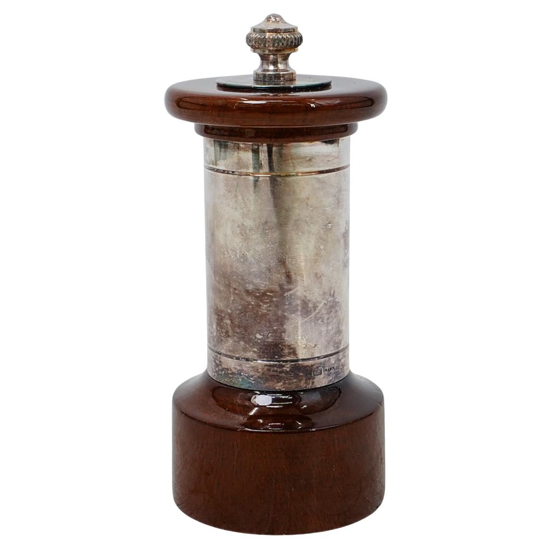 Christofle Wood and Silver Pepper Grinder (1 of 5)