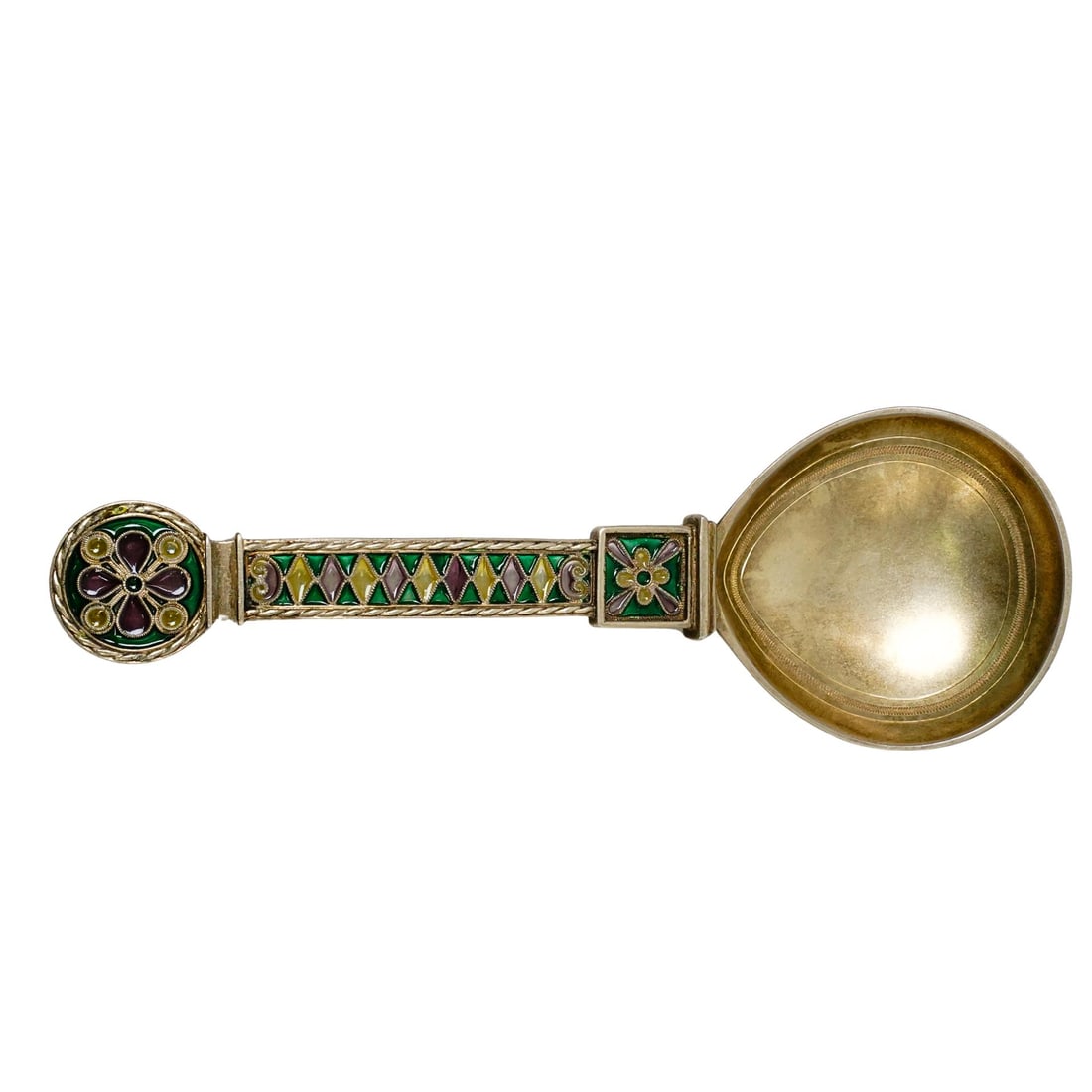 Norwegian Sterling Silver Plique a Jour Spoon (1 of 5)