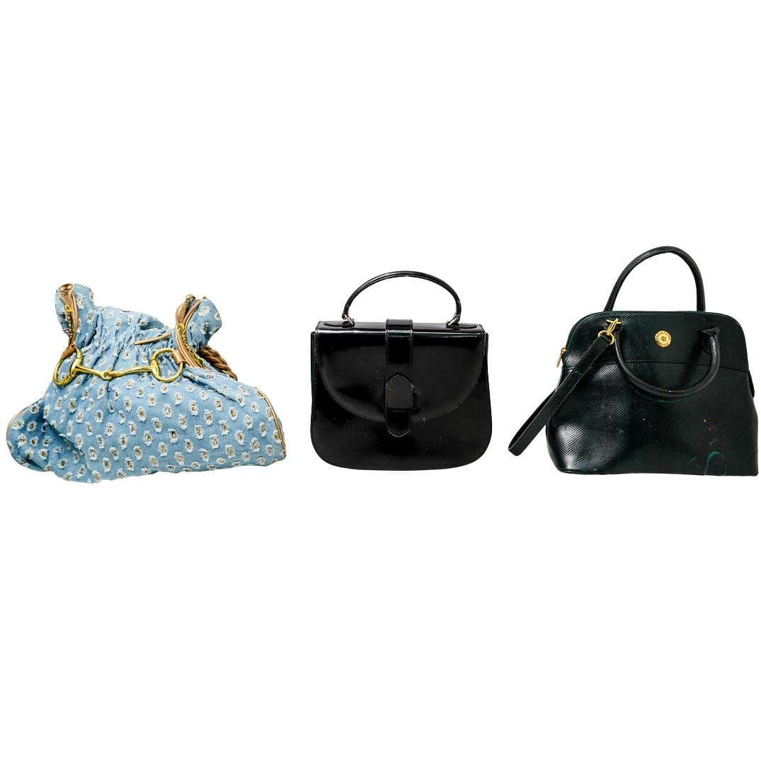 (3 Pc) Vintage Designer Bag Lot (1 of 20)
