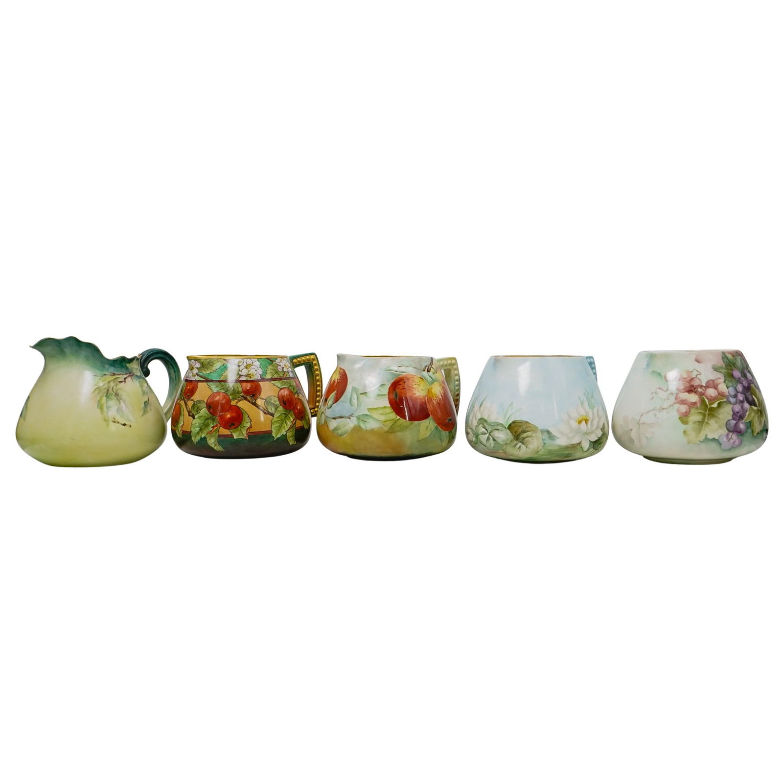 (5 Pc) Belleek and Limoges Porcelain Pitchers (1 of 14)