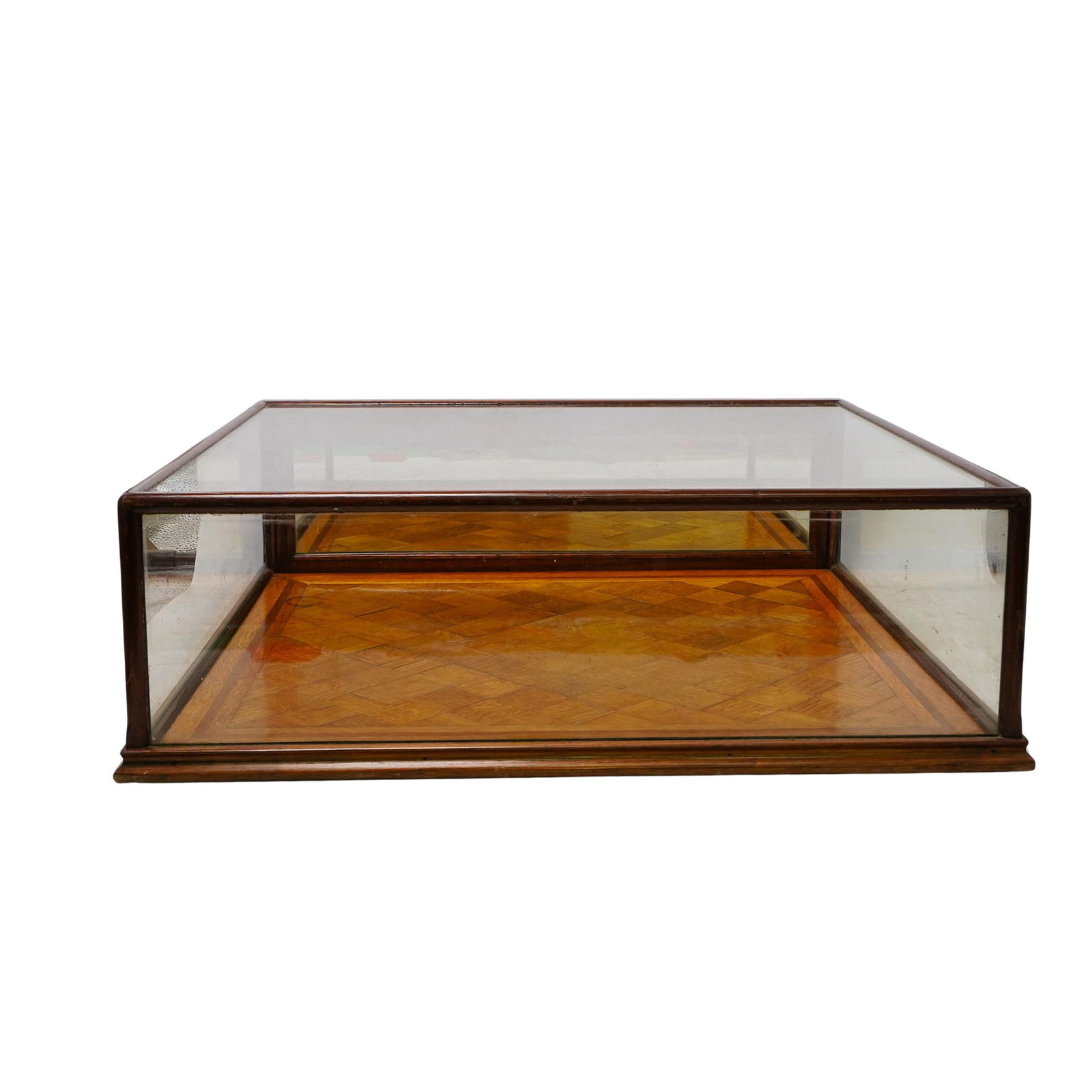 Vintage English Wood & Glass Display Cabinet (1 of 7)