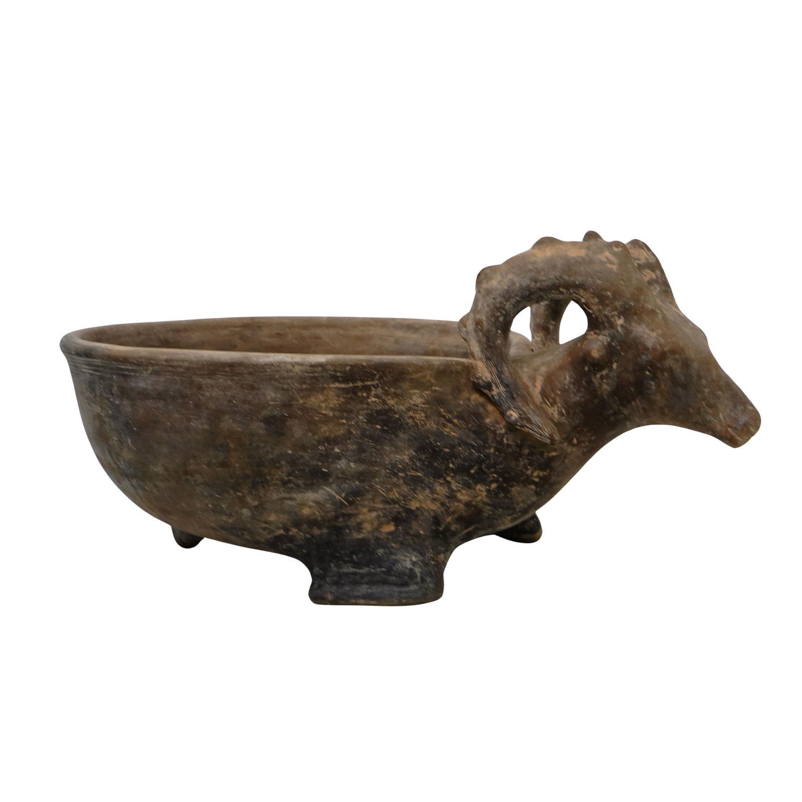 Pre Colombian Terracotta Ibex Bowl (1 of 6)