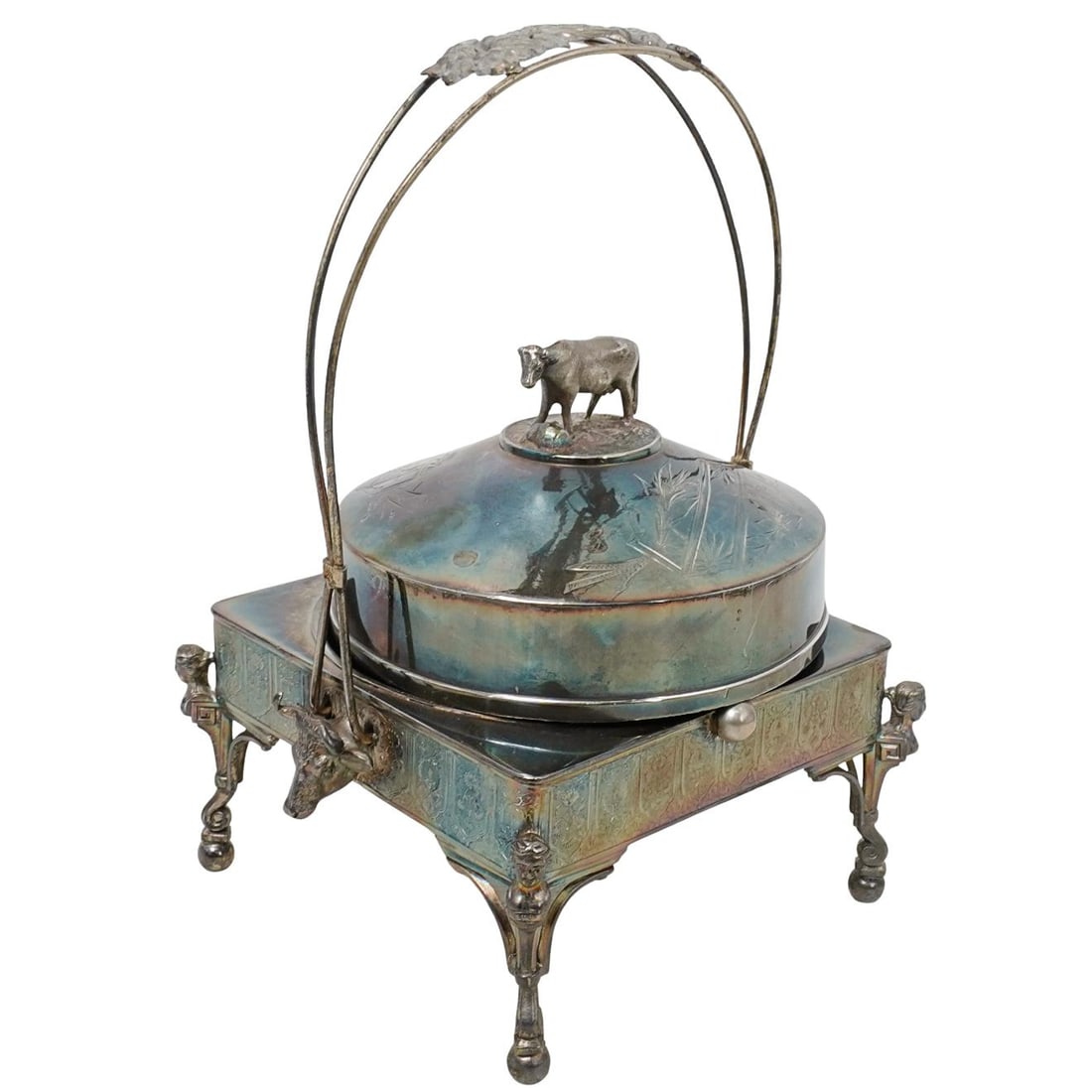 Silver Plated Victorian Butter Dish (1 of 7)