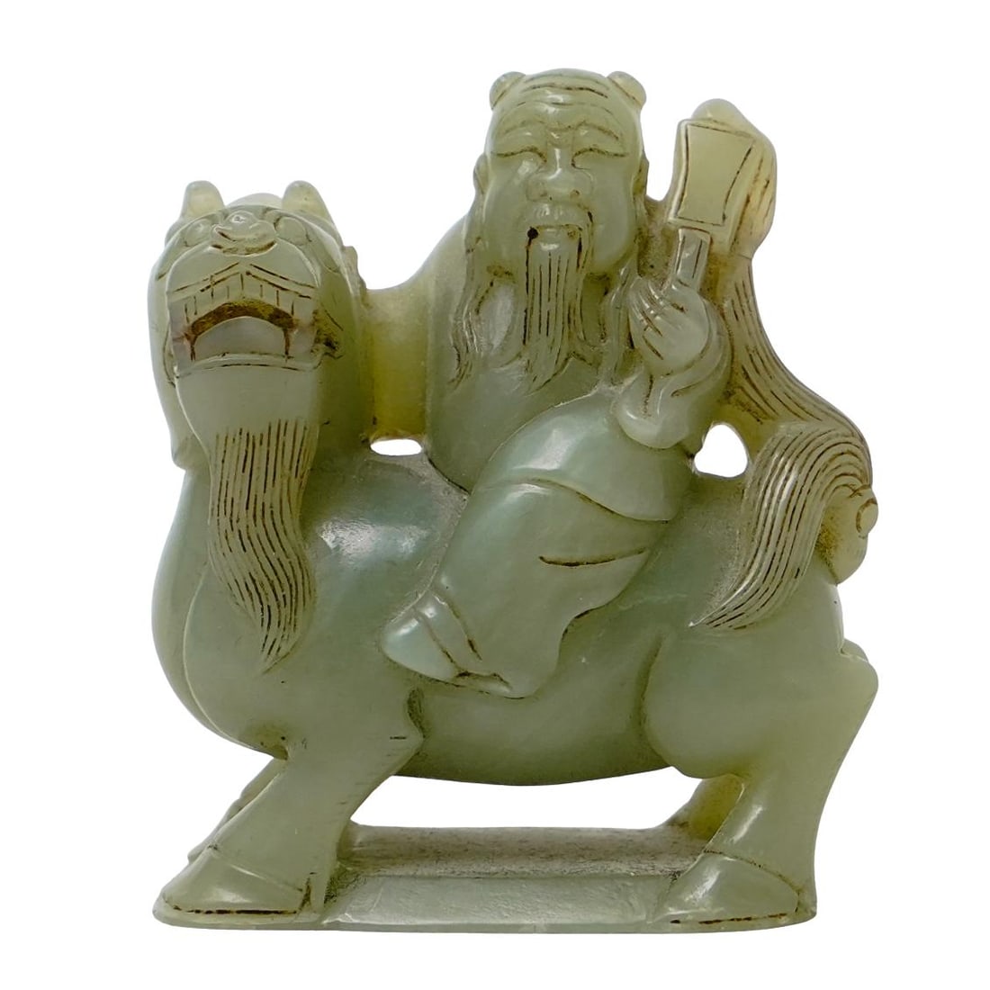 Chinese Carved Jadeite Figurine (1 of 7)