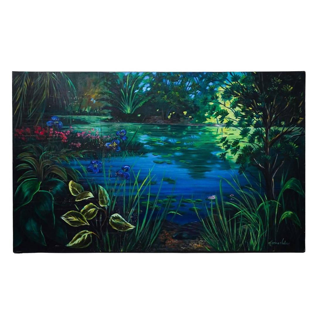 Marlene Vachon (Canadian, B. 1957) Oil On Canvas Landscape Painting (1 of 6)