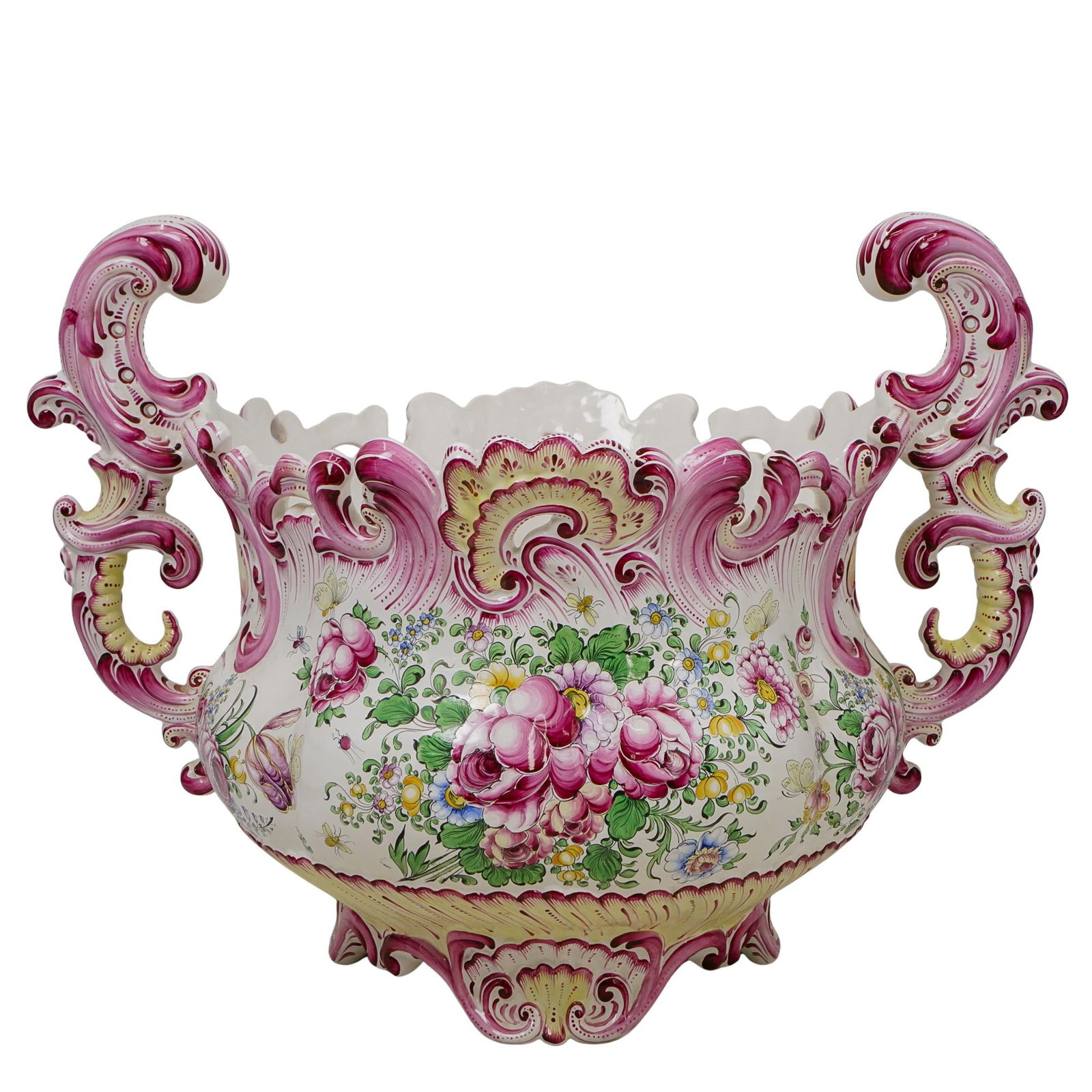 Large French Faience Ceramic Jardiniere (1 of 7)