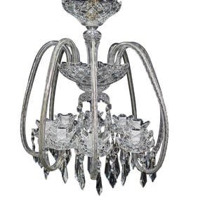 Waterford Crystal "Fleur De Lis" 8-Arms Chandelier