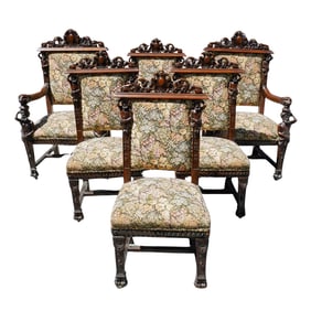 (6 Pc) R.J. Horner Man Of The Mountain Dining Chairs