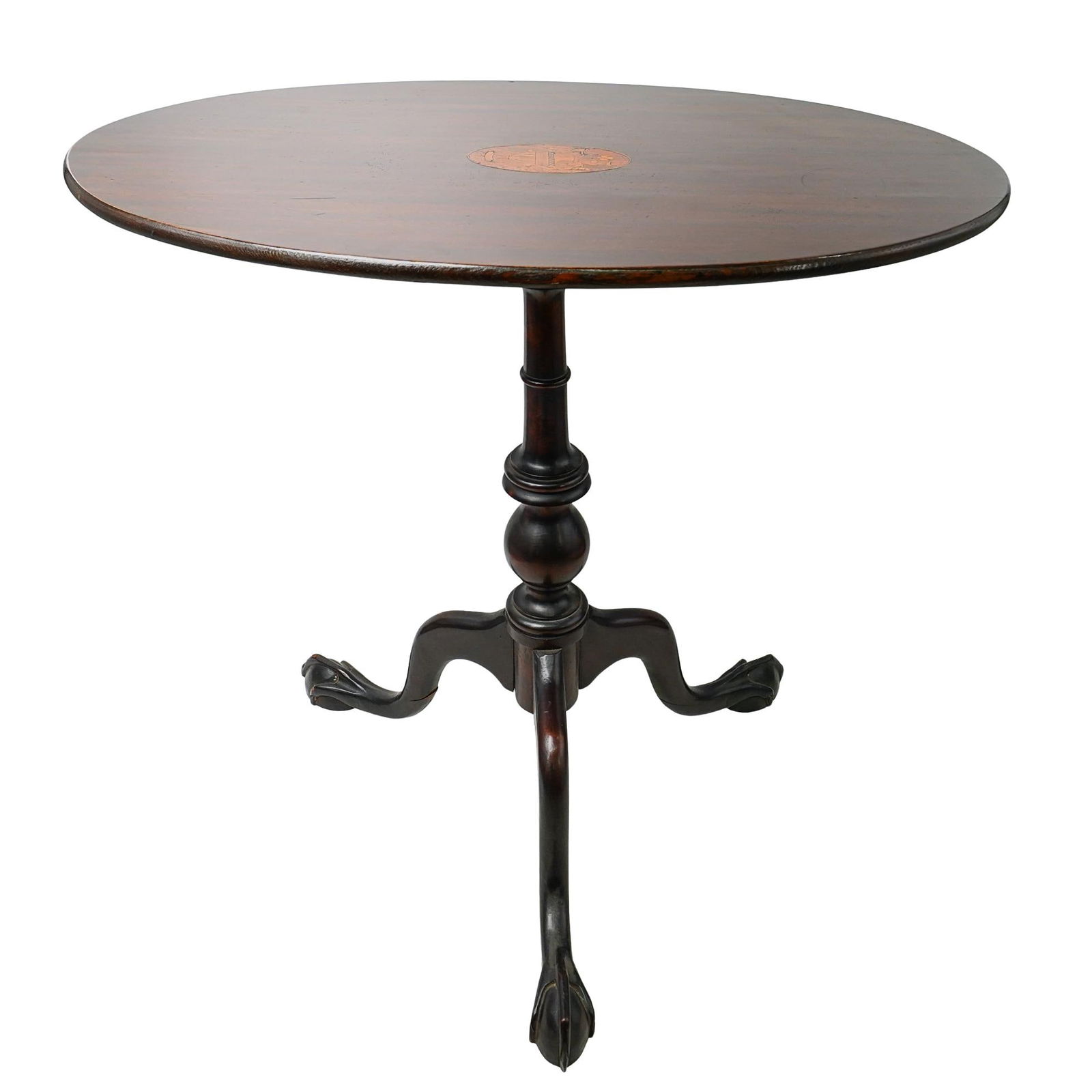 Antique Tilt Top Wooden Tea Table Table (1 of 5)