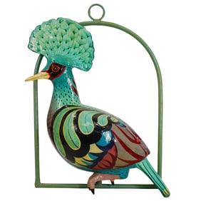 Sergio Bustamante (Mexican, B. 1949) Paper Mache Bird Sculpture