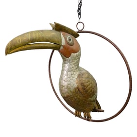 Large Bustamante Style Mixed Metal Toucan Sculpture