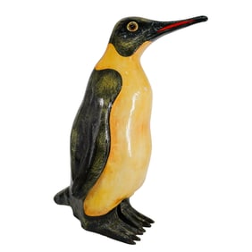 Large Bustamante Style Paper Mache Penguin Sculpture