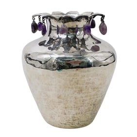 Emilia Castillo Mexican Silver Plated Vase