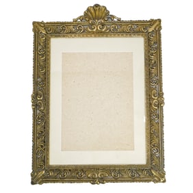 Large Antique Italian Bronze Frame