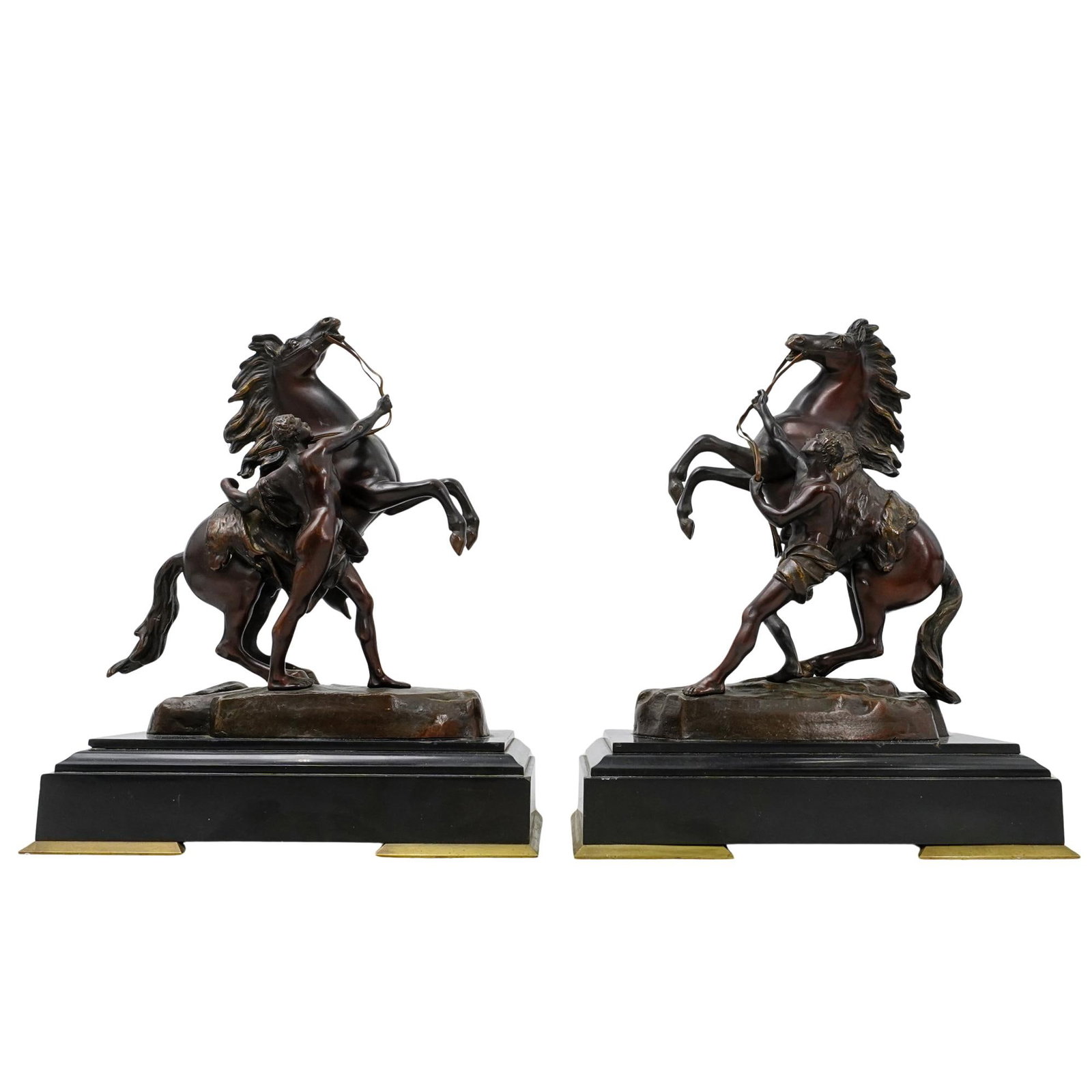 After G. Coustou (French, 1677) 'Le Cheval De Marly" Bronze Sculptures (1 of 7)