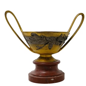 19th Century Silver & Gilt Bronze Amphora