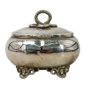 Judaica Sterling Silver Etrog Box