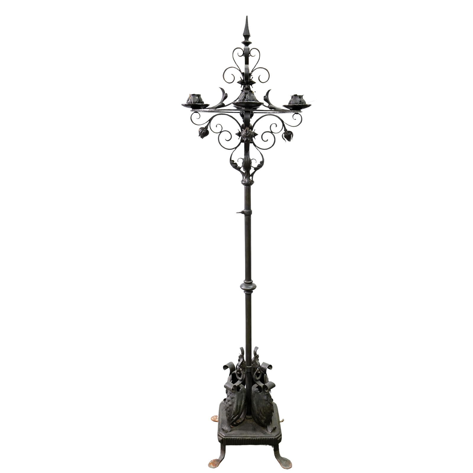 Wrought Iron Floor Lamp (1 of 7)