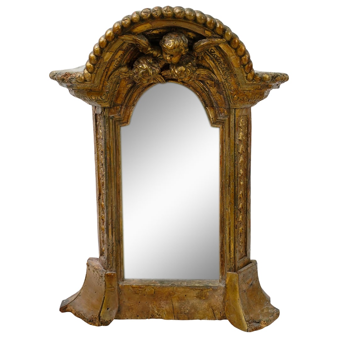 Antique Gilt Wood Carved Mirror (1 of 6)
