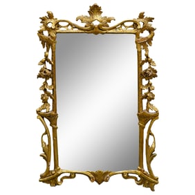 Rococo Style Gilt Wood Mirror