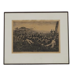 Charles Johnson Post (American, 1873-1956) Etching