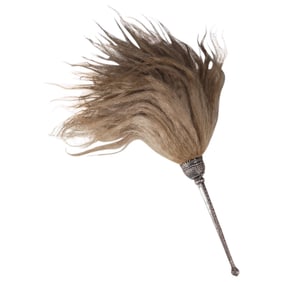 Antique Mughal Indian Silver Fly Whisk