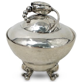 Georg Jensen Sterling Silver Blossom Sugar Bowl