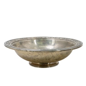 Sterling Silver Floral Fruit Bowl