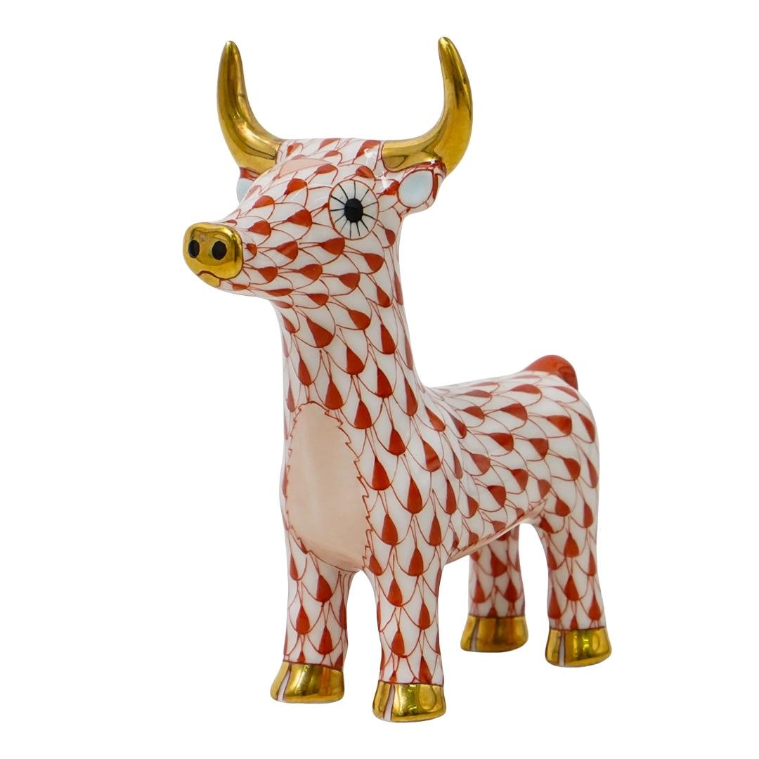 Herend 2009 "Year of the Calf" Limited Edition Porcelain Figurine (1 of 7)
