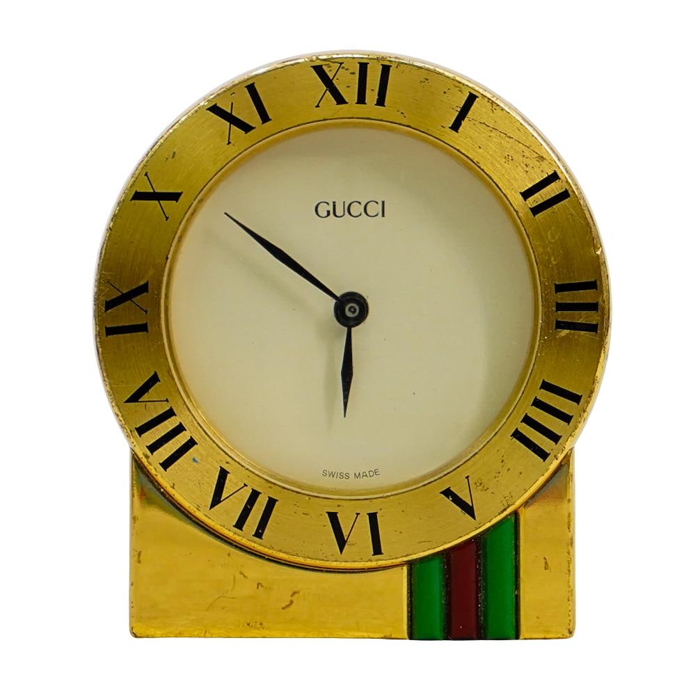 Gucci Swiss Plated Table Clock (1 of 3)