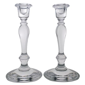 (2 Pc) Tiffany & Co. Crystal Candlesticks