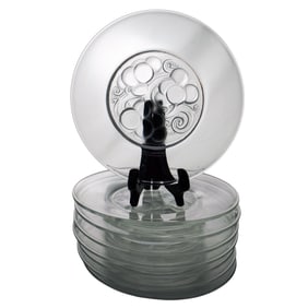 (8 Pc) Lalique Crystal "Marienthal" Small Dishes Set